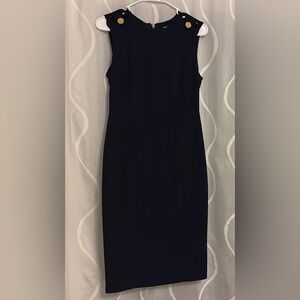 Calvin Klein Navy Sheath Dress